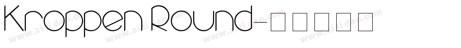 Kroppen Round字体转换